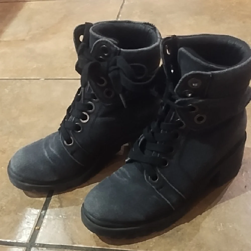 Dr. Martens Black Combat Boots - Picture 2 of 5